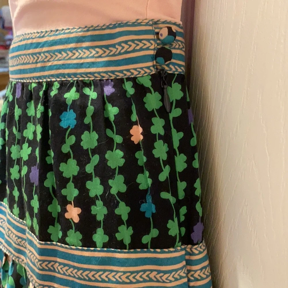 Marc Jacobs Clover Leaf and Daisy Floral Print fit and flare Mini Skirt 8 - Picture 6 of 16